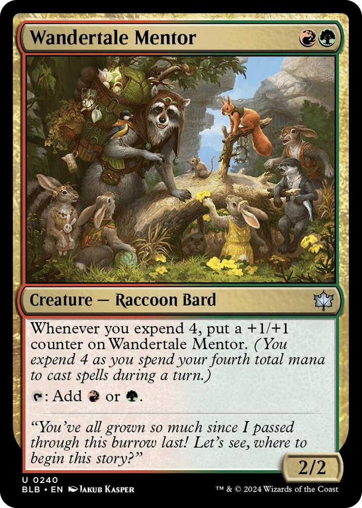 0240 Wandertale Mentor U Bloomburrow