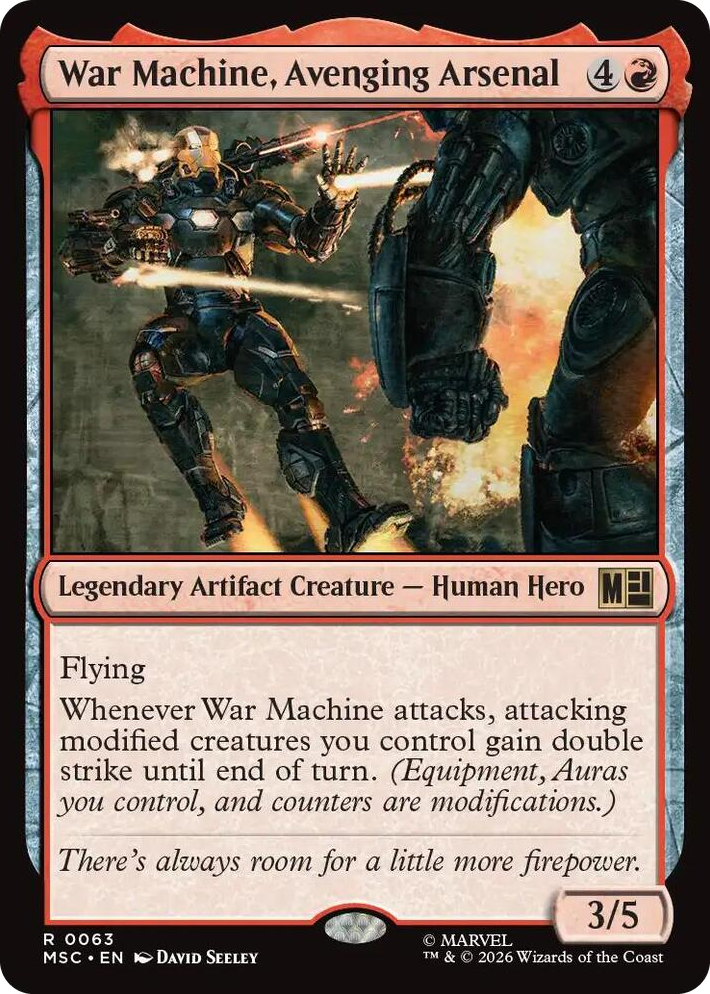 0063 War Machine, Avenging Arsenal R Commander: Marvel Super Heroes