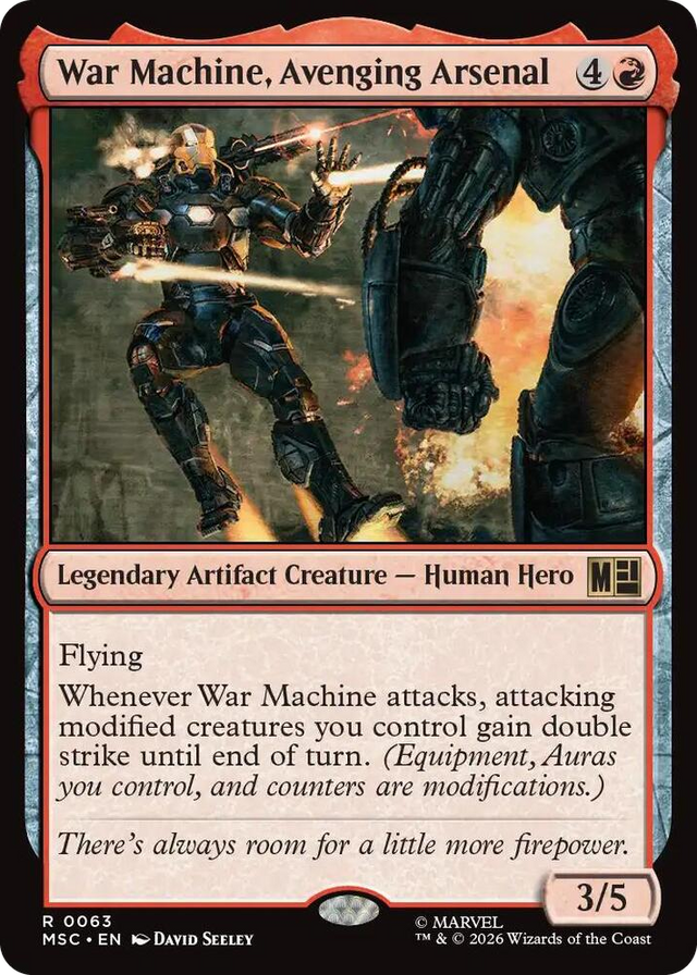 0063 War Machine, Avenging Arsenal R Commander: Marvel Super Heroes