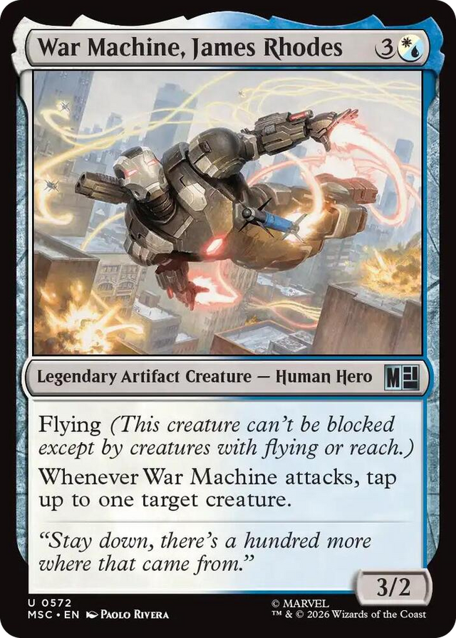 0572 War Machine, James Rhodes U Commander: Marvel Super Heroes