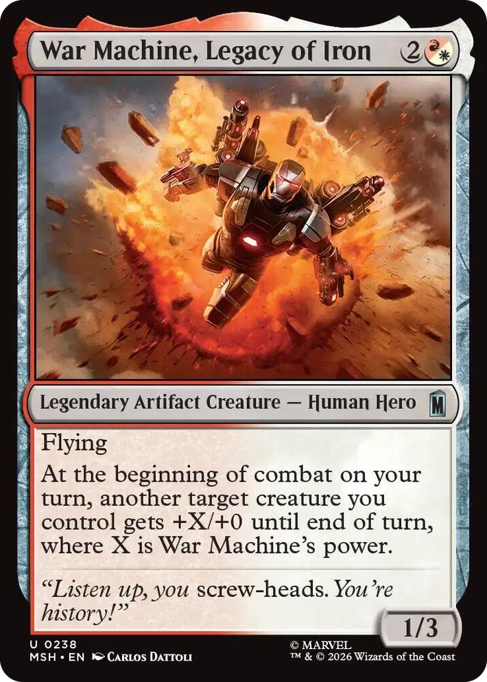 0238 War Machine, Legacy of Iron U Marvel Super Heroes