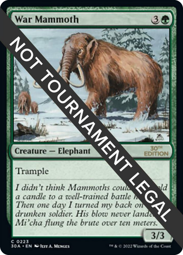 0223 War Mammoth C 30th Anniversary Edition