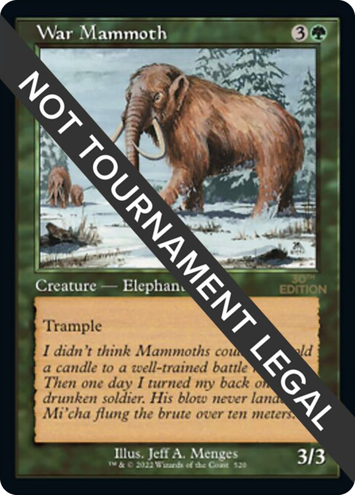 0520 War Mammoth (Retro Frame) C 30th Anniversary Edition