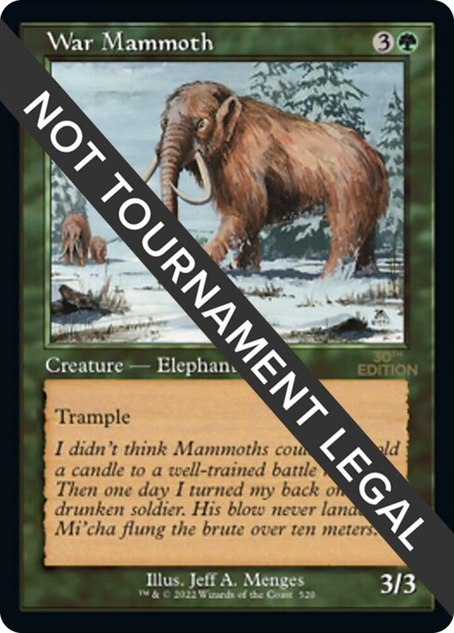 0520 War Mammoth (Retro Frame) C 30th Anniversary Edition