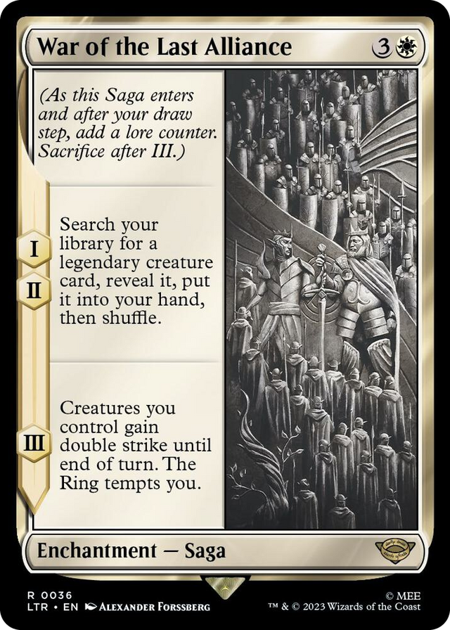 0036 War of the Last Alliance R Universes Beyond: The Lord of the Rings: Tales of Middle-earth