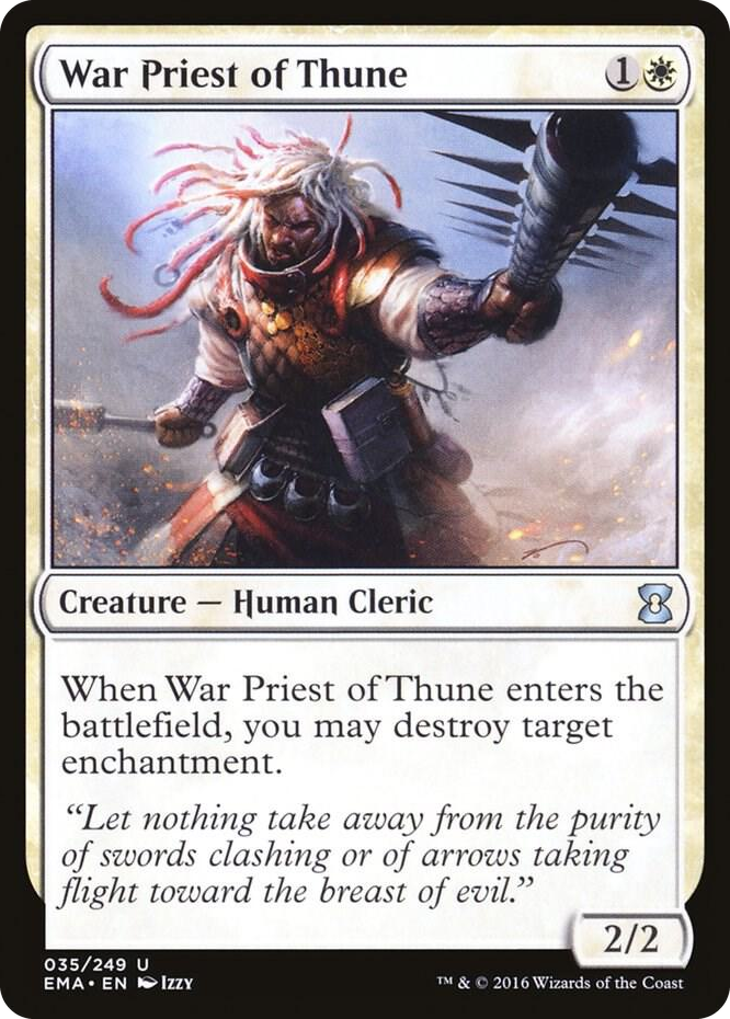 War Priest of Thune #35 U - Eternal Masters Pokemon card