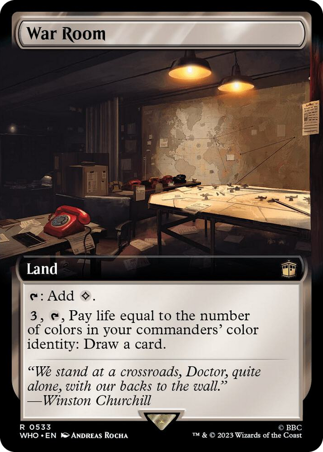 0533 War Room (Extended Art) R Universes Beyond: Doctor Who