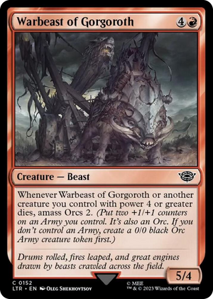 0152 Warbeast of Gorgoroth C Universes Beyond: The Lord of the Rings: Tales of Middle-earth