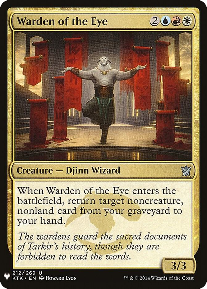 0212 Warden of the Eye U The List Reprints