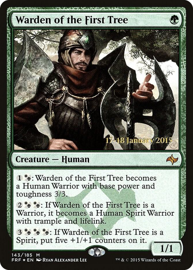 0143 Warden of the First Tree P Prerelease Cards
