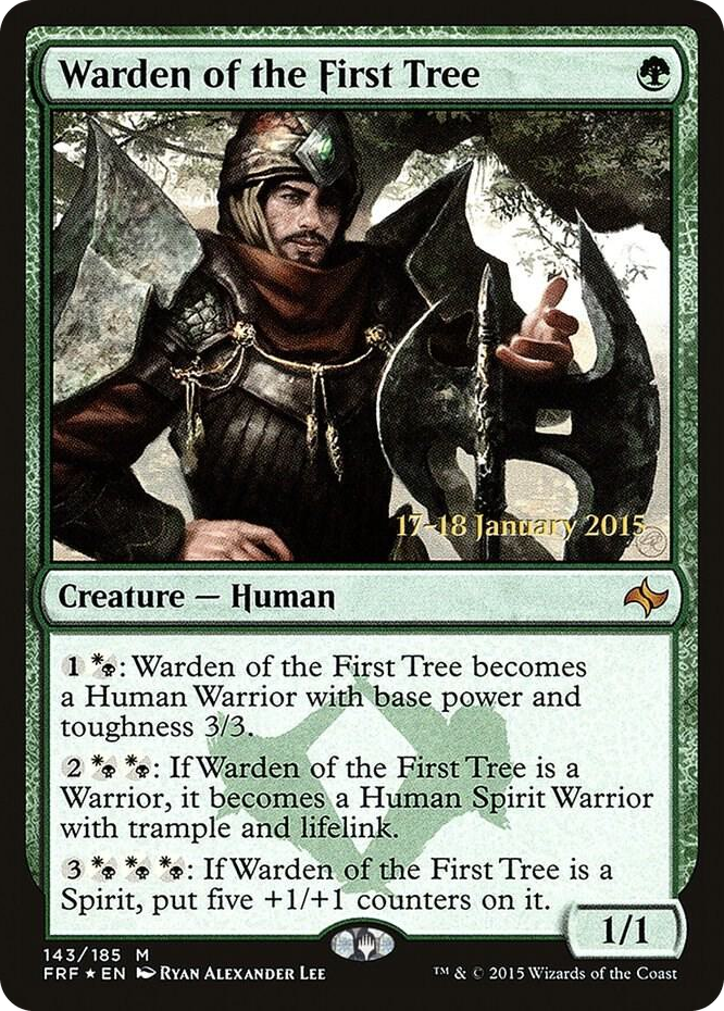Warden of the First Tree #143 P - Prerelease Cards Pokemon card