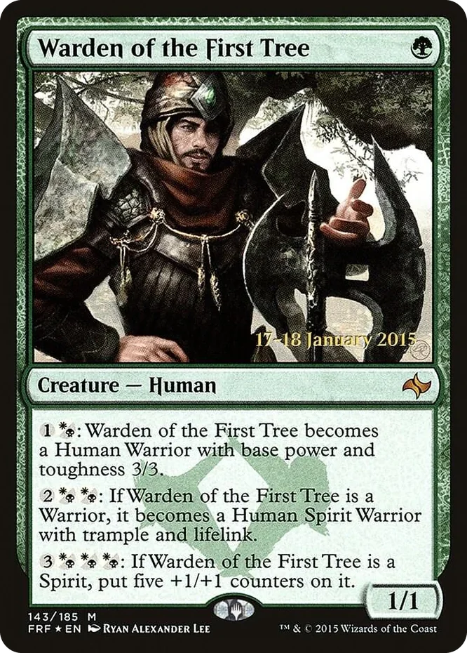 0143 Warden of the First Tree P Prerelease Cards