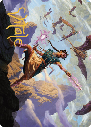 0007 Warden of the Inner Sky Art Card (Gold-Stamped Signature) S Art Series: The Lost Caverns of Ixalan