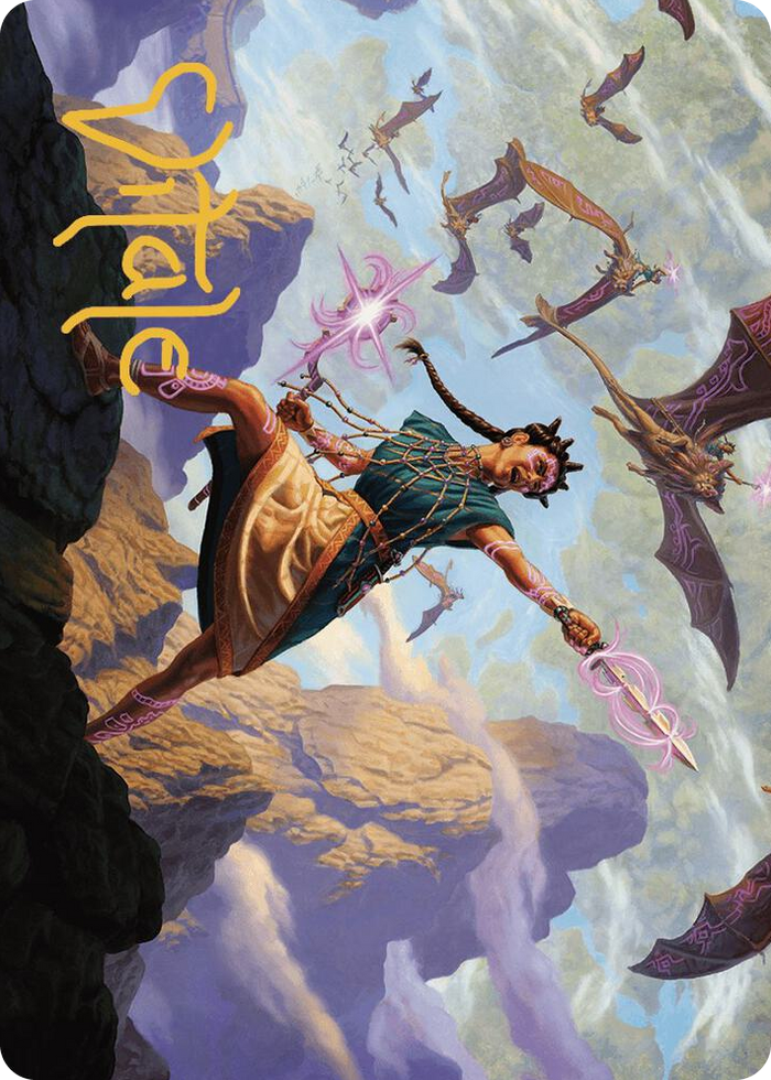 Warden of the Inner Sky Art Card (Gold-Stamped Signature) #7 S - Art Series: The Lost Caverns of Ixalan Pokemon card