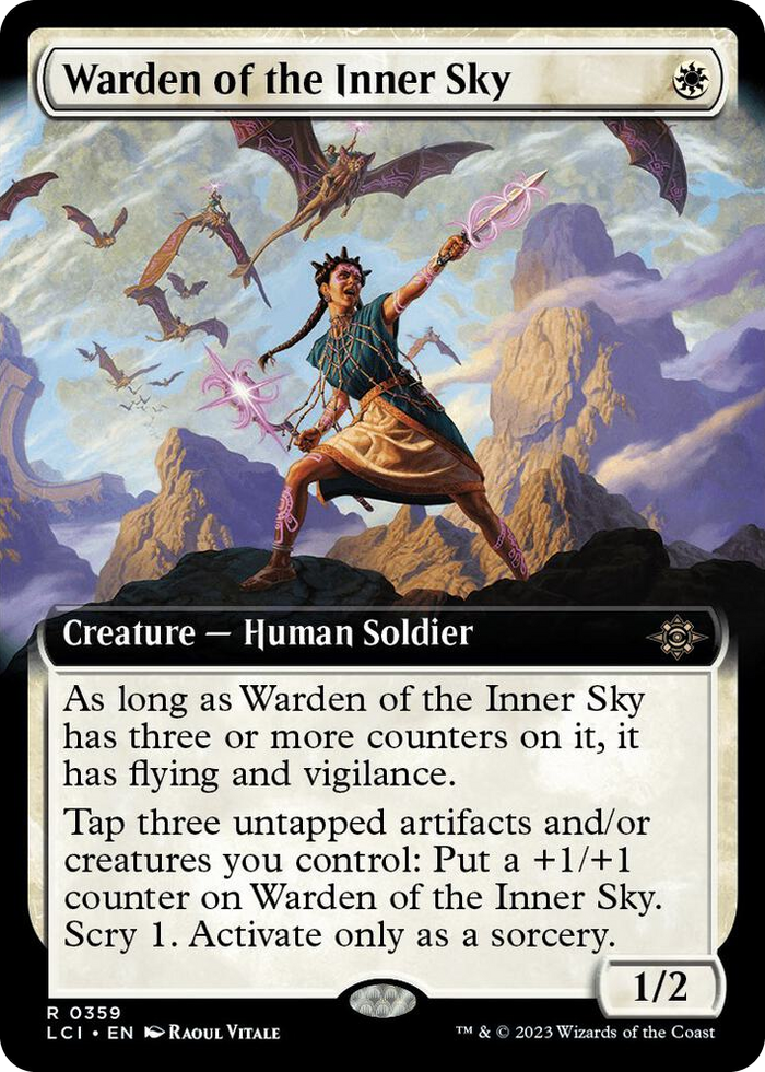 Warden of the Inner Sky (Extended Art) #359 R - The Lost Caverns of Ixalan Pokemon card