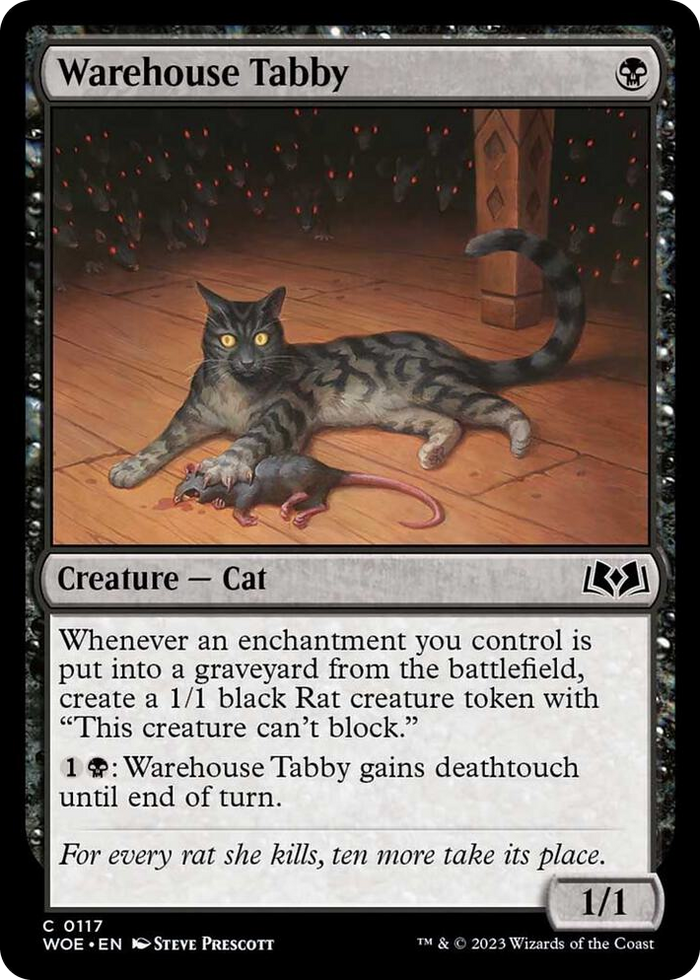 Warehouse Tabby #117 C - Wilds of Eldraine Pokemon card