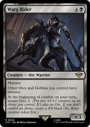 0826 Warg Rider R Universes Beyond: The Lord of the Rings: Tales of Middle-earth