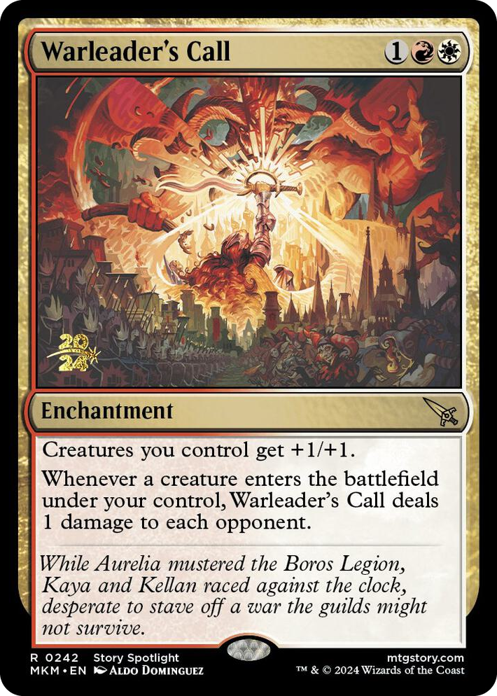 0242 Warleader's Call R Prerelease Cards