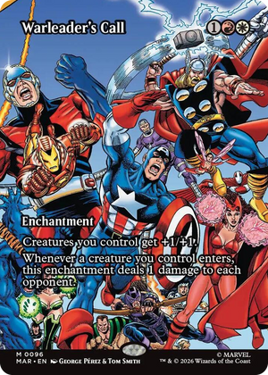 0096 Warleader's Call (Borderless) M Marvel Universe Eternal-Legal