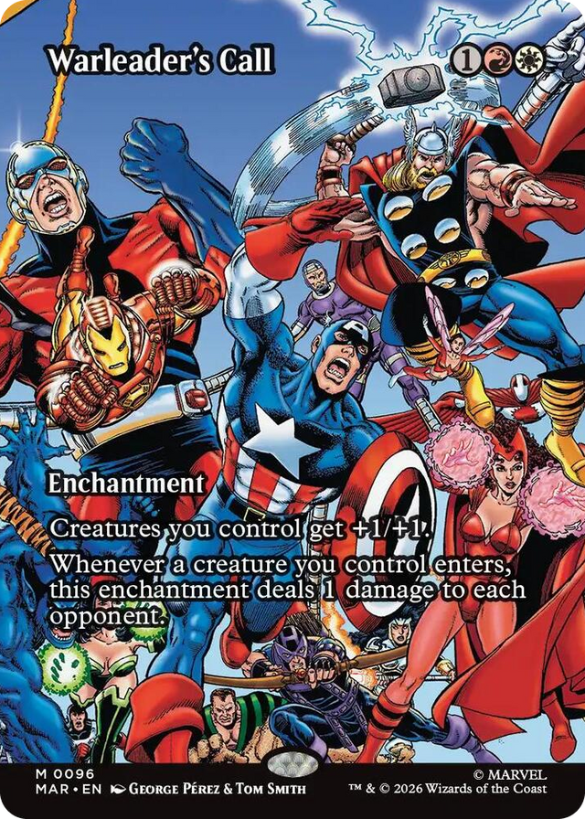0096 Warleader's Call (Borderless) M Marvel Universe Eternal-Legal