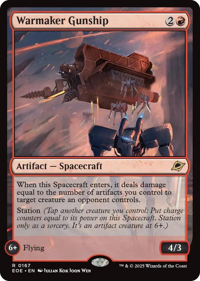 Warmaker Gunship #167 R - Edge of Eternities Pokemon card