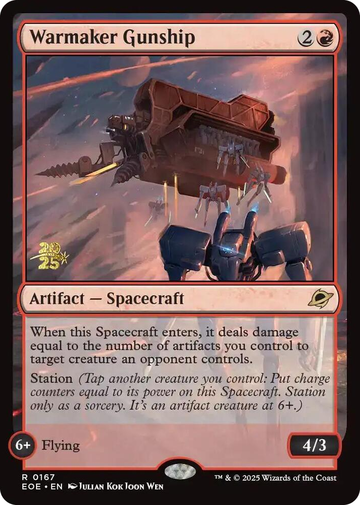 0167 Warmaker Gunship R Prerelease Cards