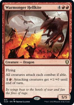 0814 Warmonger Hellkite R Commander Legends: Battle for Baldur's Gate