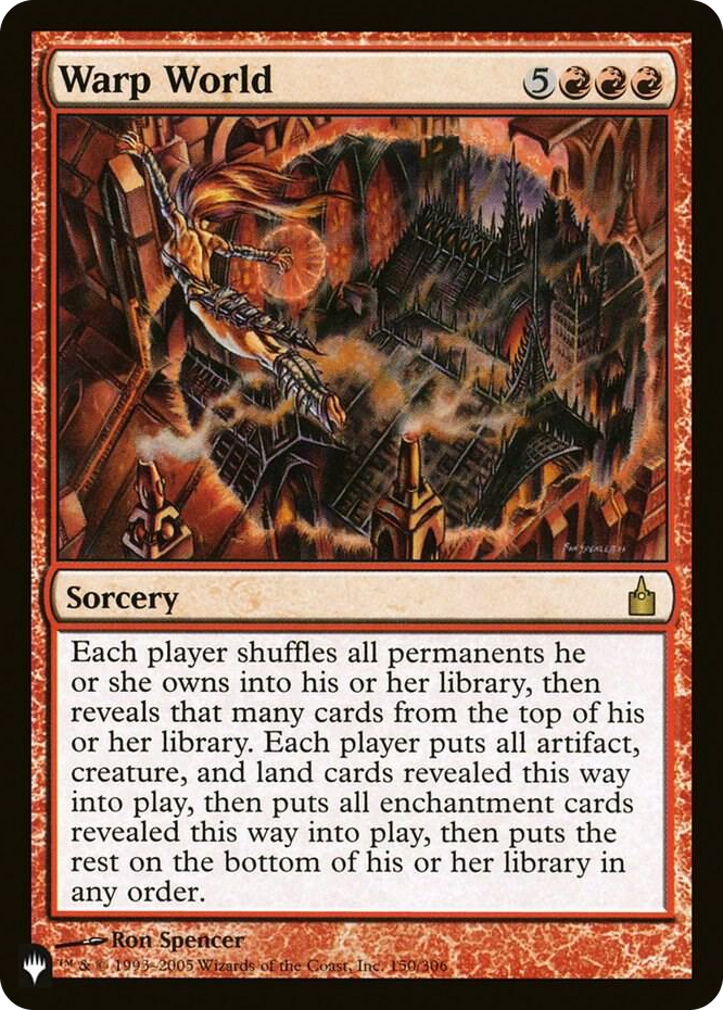 Warp World #150 R - The List Reprints Pokemon card