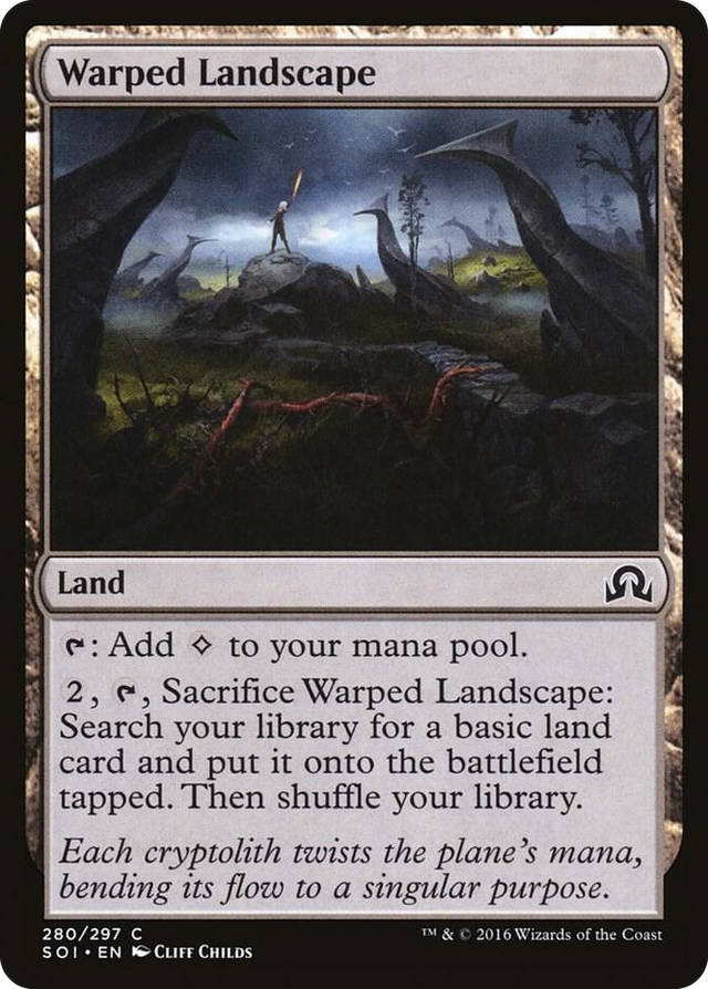 0280 Warped Landscape C Shadows over Innistrad