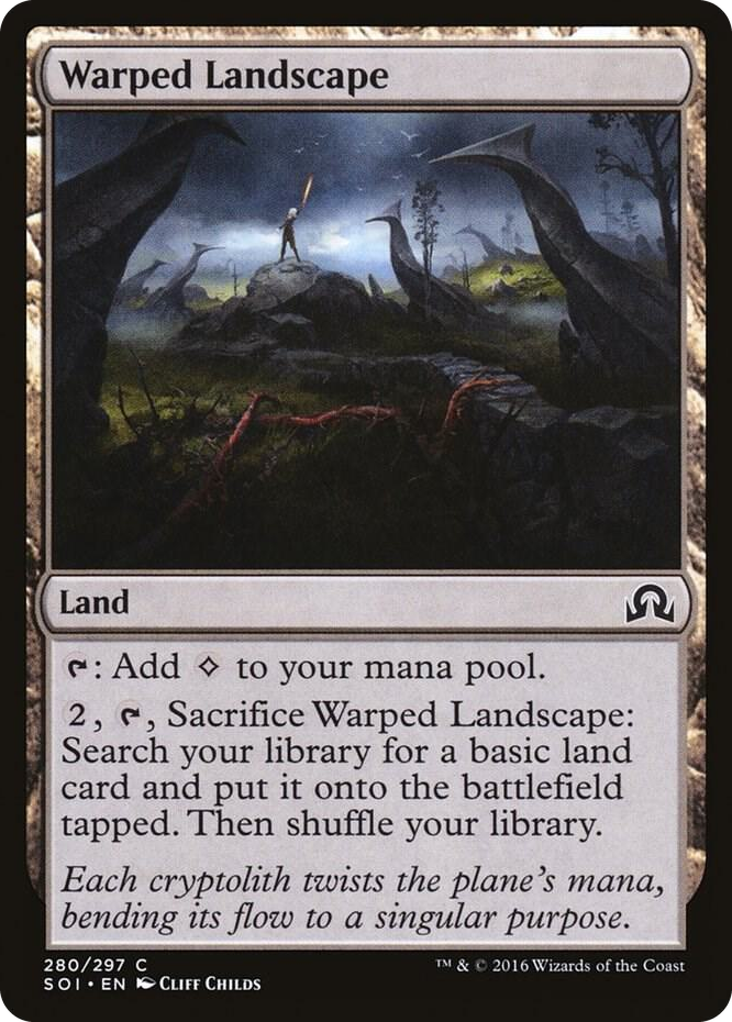 Warped Landscape #280 C - Shadows over Innistrad Pokemon card