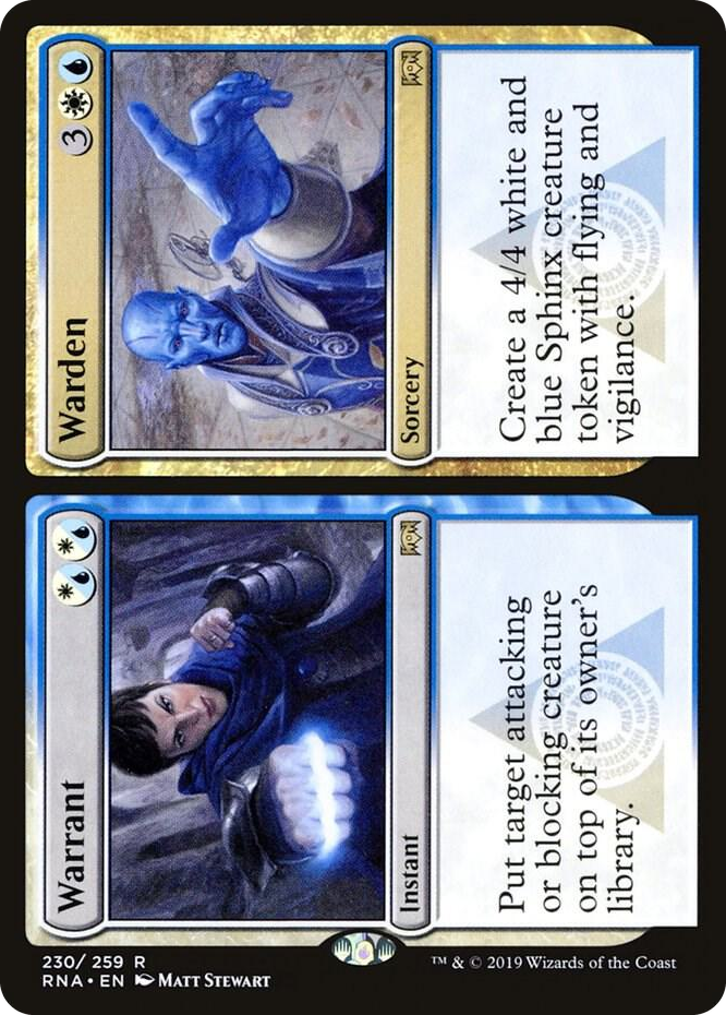 0230 Warrant // Warden R Ravnica Allegiance