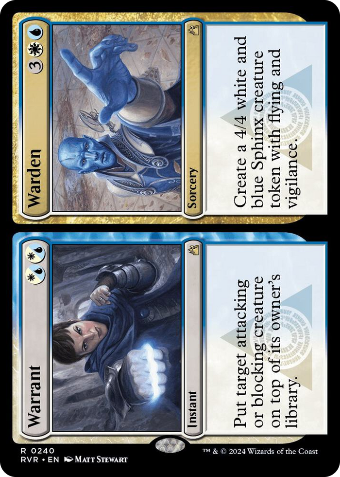 Warrant // Warden #240 R - Ravnica Remastered Pokemon card