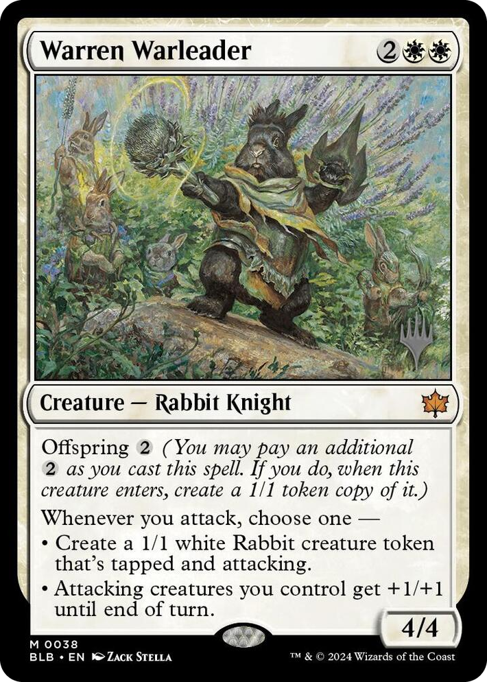0038 Warren Warleader M Promo Pack: Bloomburrow