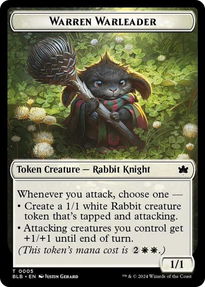 0005 Warren Warleader Token T Bloomburrow