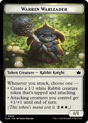 0005 Warren Warleader Token T Bloomburrow