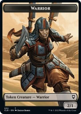0032 Warrior // Inkling Double-Sided Token T Commander Legends: Battle for Baldur's Gate