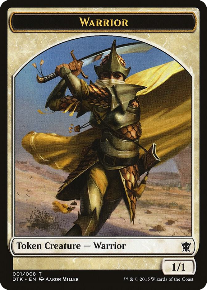 0001 Warrior Token T Dragons of Tarkir