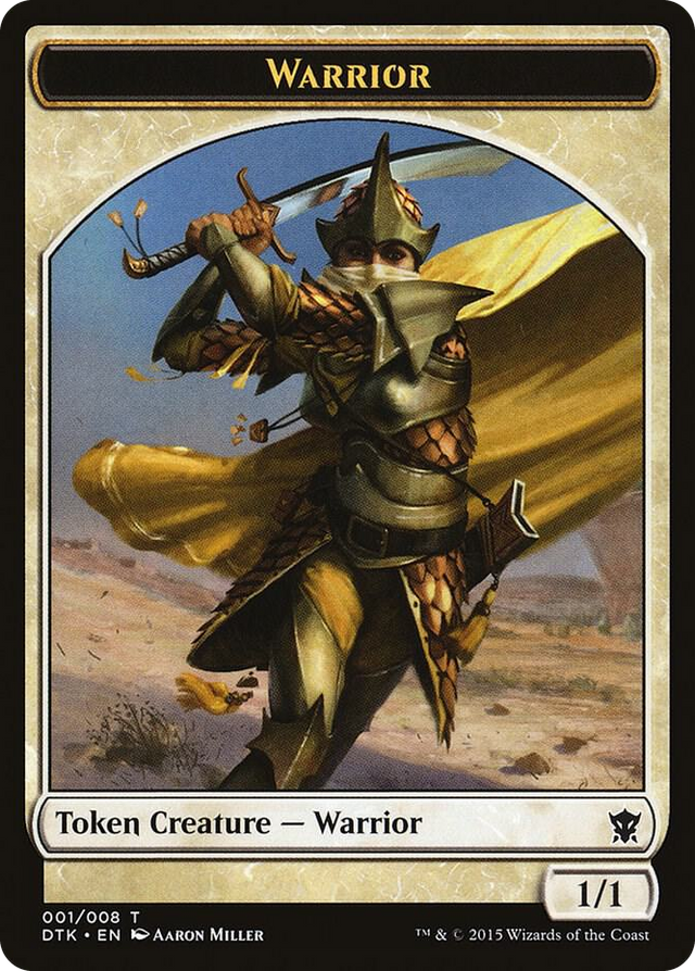 0001 Warrior Token T Dragons of Tarkir