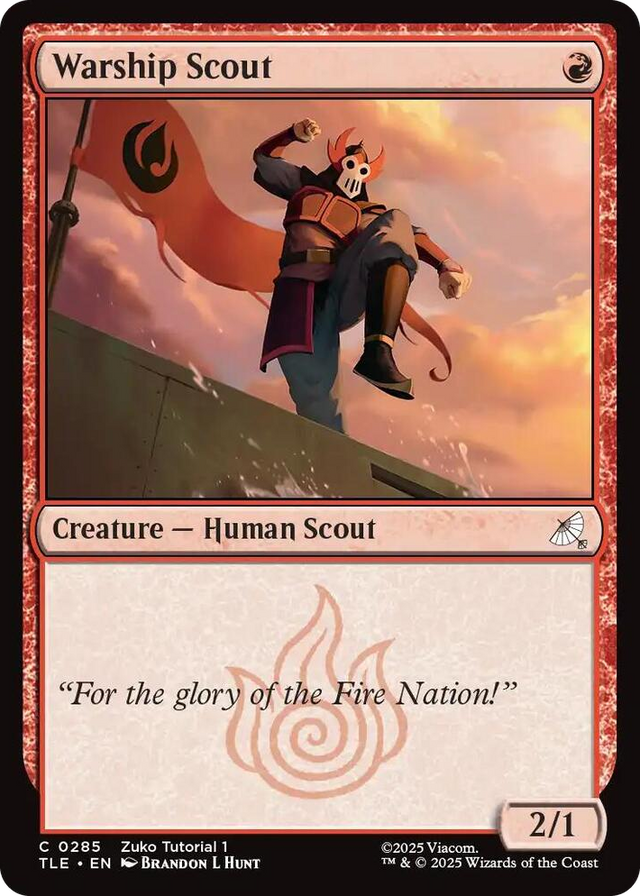 0285 Warship Scout (0285) C The Last Airbender: Eternal-Legal
