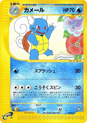 0012 Wartortle Common T Promotional cards