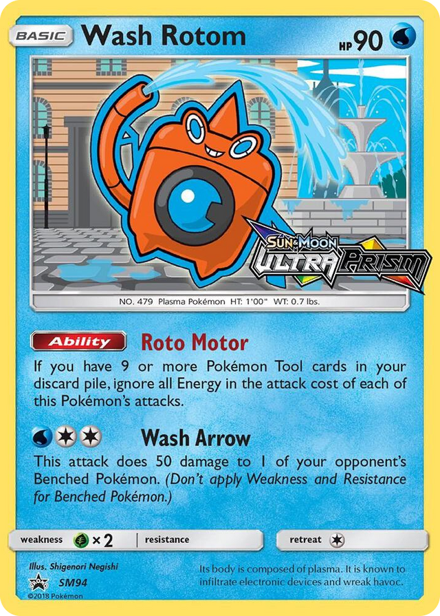 SM094 Wash Rotom - SM94 (Prerelease) Promo SM Promos