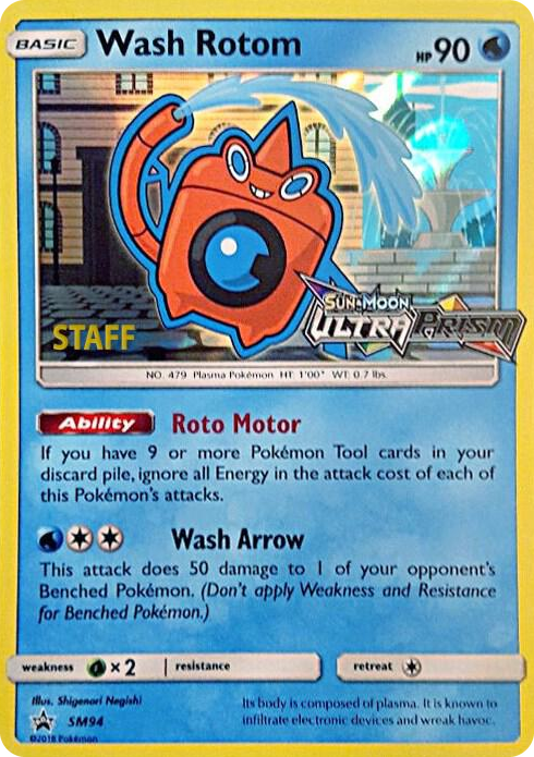 SM094 Wash Rotom - SM94 (Prerelease) [Staff] Promo SM Promos