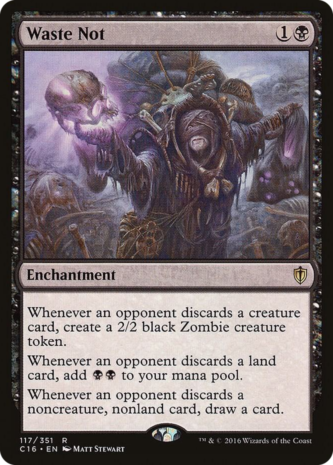 Waste Not #117 R - Commander 2016 Pokemon card