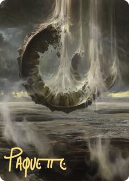 0036 Wasteland Art Card (Gold-Stamped Signature) S Art Series: Zendikar Rising