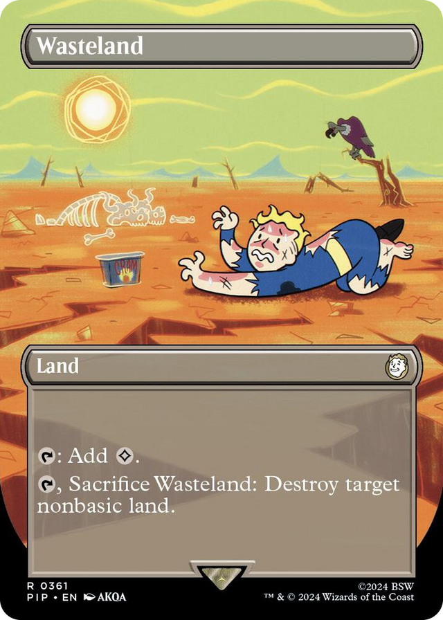 0361 Wasteland (Borderless) R Universes Beyond: Fallout