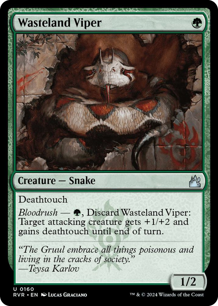 Wasteland Viper #160 U - Ravnica Remastered Pokemon card
