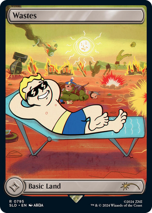 0795 Wastes (795) - Full Art (Rainbow Foil) R Secret Lair Drop Series