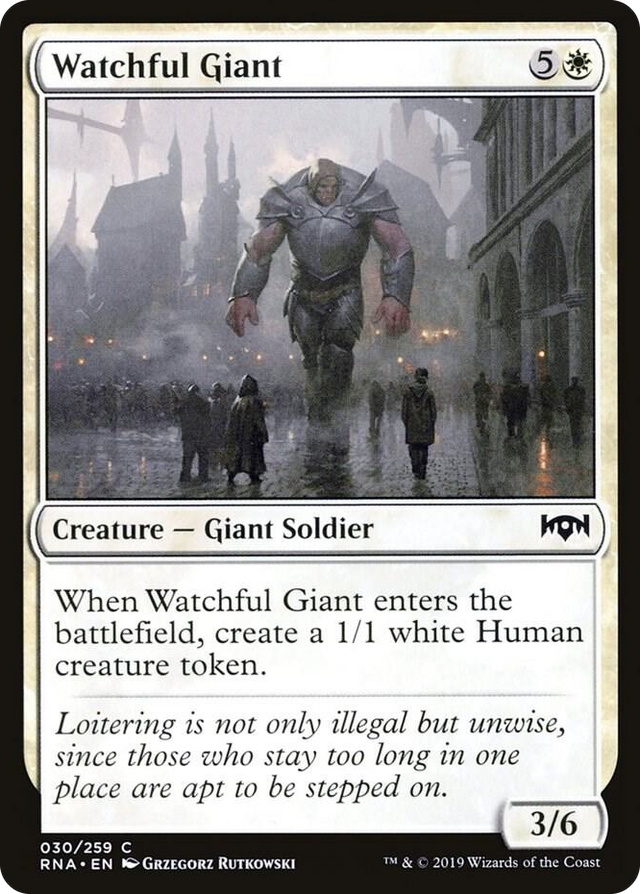 0030 Watchful Giant C Ravnica Allegiance