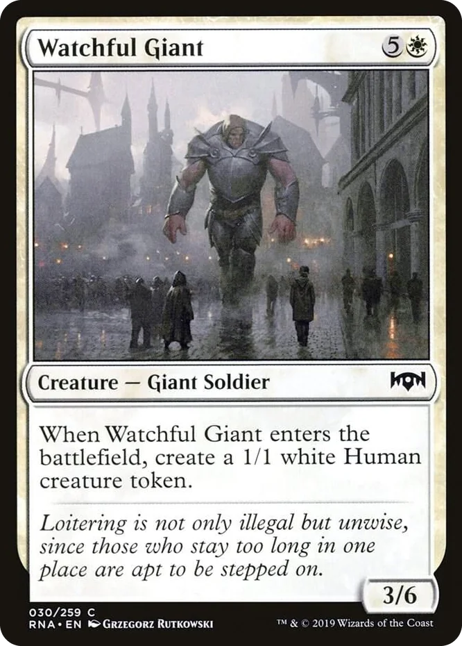 0030 Watchful Giant C Ravnica Allegiance