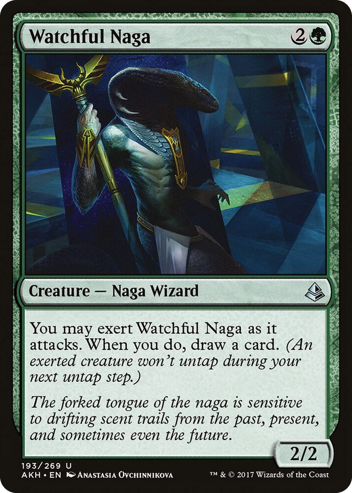 Watchful Naga #193 U - Amonkhet Pokemon card